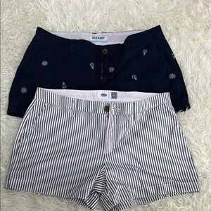 Old Navy Blue and White Bermuda Shorts